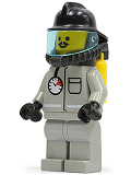 LEGO firec011 Fire - Air Gauge and Pocket, Light Gray Legs, Black Fire Helmet